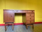 Vintage MDK bureau (teak), Gebruikt, Ophalen, Bureau