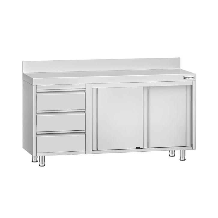 Armoire de travail ECO en acier inoxydable avec tiroirs - 2p, Articles professionnels, Horeca | Équipement de cuisine, Autres types