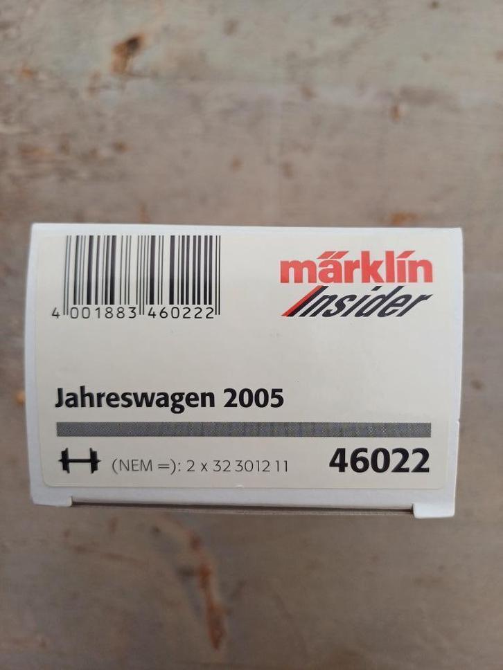Marklin 46022 Insider wagon 2005, Hobby en Vrije tijd, Modeltreinen | H0, Nieuw, Wagon, Wisselstroom, Märklin, Ophalen of Verzenden