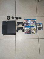 Playstation 4 met 2 controllers + 5 populaire games, Games en Spelcomputers, Ophalen, Zo goed als nieuw