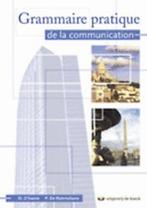 Grammaire Pratique de la communication, Boeken, Ophalen of Verzenden, Nieuw, BSO, De boeck