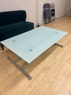 Table basse réglable en verre, Maison & Meubles, Enlèvement, Utilisé, Verre