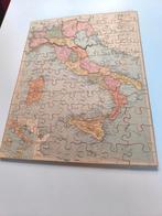 Houten vintage kaart Italië, puzzel, Boeken, Atlassen en Landkaarten, Ophalen of Verzenden, Italië