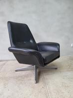 Vintage Scandinavische swivel Chair, Huis en Inrichting, Ophalen, Leer