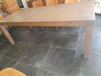 Volle houten eetkamertafel, Ophalen, Gebruikt, 100 tot 150 cm, 200 cm of meer