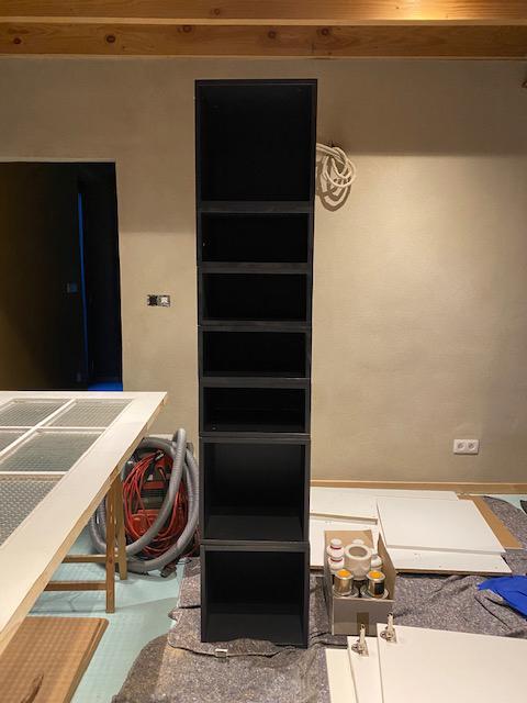 Zwarte Ikea kastjes Tutemo, Huis en Inrichting, Kasten | Vitrinekasten, Ophalen