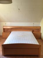 Bed, Huis en Inrichting, Slaapkamer | Bedden, Ophalen, Gebruikt, Bruin, Tweepersoons