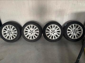 Jaguar Velgen XF XJ,.. met zeer goede banden 5x108 235/50R18 beschikbaar voor biedingen