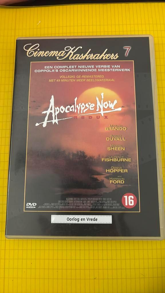 NIEUW DVD APOCALYPSE NOW CINEMA KASKRAKER ! PERFECTE STAAT !, Cd's en Dvd's, Dvd's | Klassiekers, Zo goed als nieuw, Ophalen of Verzenden