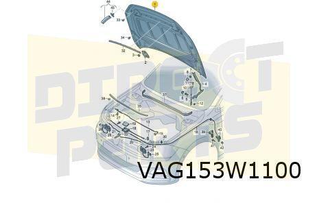 Volkswagen Polo VIII (7/17-7/21) Motorkap Origineel! 2G08230, Auto-onderdelen, Carrosserie, Motorkap, Volkswagen, Voor, Nieuw
