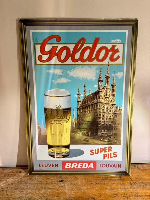 Carton Publicitaire Bière Goldor, Verzamelen, Merken en Reclamevoorwerpen, Gebruikt, Ophalen of Verzenden