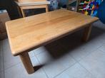 Massief houten salontafel superstevig, Ophalen, 100 tot 150 cm, 50 tot 100 cm, Zo goed als nieuw