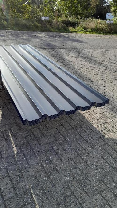Damwand Dakplaat Antraciet 3 en 4 meter lang, Doe-het-zelf en Bouw, Dakpannen en Dakbedekking, Nieuw, Dakplaat of Dakpanplaat