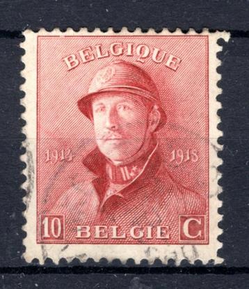 168 oblitéré 1919 - Le roi Albert 1er avec casqu, Timbres & Monnaies, Enlèvement ou Envoi, Affranchi, Oblitéré