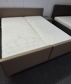 Auping Boxspring 180x200 incl Auping Adagio matrassen, Beige, Ophalen of Verzenden, 180 cm, 200 cm