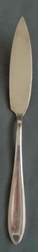 WMF PUNTFILET 90 verzilverde vismes 21cm fish knife couteau, Huis en Inrichting, Keuken | Bestek, Verzenden, Zo goed als nieuw