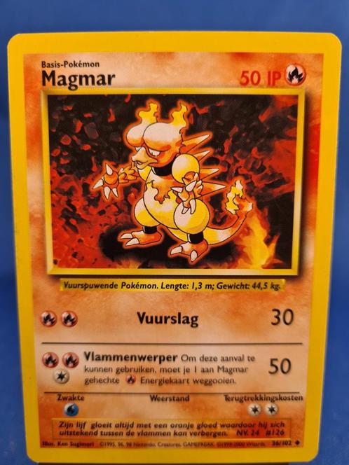 Magmar 36/102 - Base (NL), Hobby en Vrije tijd, Verzamelkaartspellen | Pokémon, Zo goed als nieuw, Verzenden