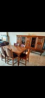 Dressoir + tafel + barkast + tafel + 6 stoelen + tv-meubel, Huis en Inrichting, Complete eetkamers, Ophalen