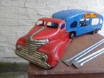 MARX pressed steel truck carhauler zeer mooie staat! 60cm, Antiek en Kunst, Antiek | Speelgoed, Verzenden