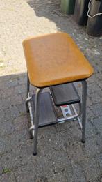 Klettermax vintage kruk met trapje opstapje, Ophalen, Gebruikt