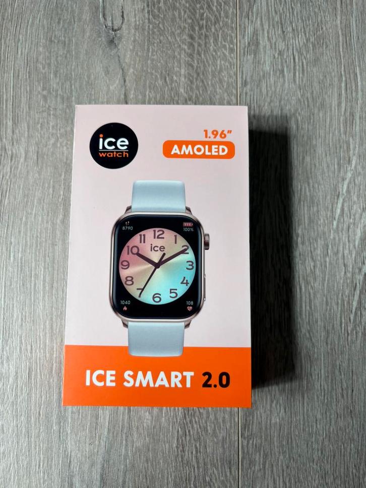 Ice watch 2.0 1.96inch, Handtassen en Accessoires, Smartwatches, Zo goed als nieuw, Roze, Afstand, Calorieverbanding, Conditie