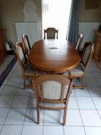 Tâble à manger en bois massif, Maison & Meubles, Salles à manger complètes, Enlèvement, Utilisé, Contemporain, 4 à 6 chaises