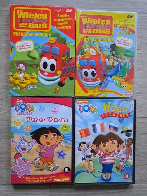 DVD's Dora & Wielen van de Bus, Cd's en Dvd's, Dvd's | Kinderen en Jeugd, Gebruikt, Tv fictie, Alle leeftijden, Ophalen