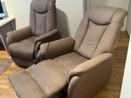 Fauteuil relax électrique Alcantara (x 2), Maison & Meubles, Fauteuils, 75 à 100 cm, Relax, Comme neuf, Enlèvement