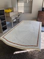 Marmeren eettafel, Ophalen, 100 tot 150 cm, 200 cm of meer, Zo goed als nieuw