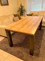 table de salle à manger en gris/marron clair en bon état, 150 à 200 cm, Cinq personnes ou plus, Enlèvement, Utilisé