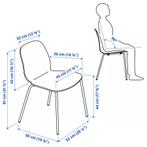 3 chaises blanches IKEA LIDAS – très bon état, Ophalen, Zo goed als nieuw, Wit
