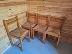 Houten stoelen ikea (4), Ophalen, Gebruikt, Bruin, Vier