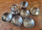 Metalen speelgoed kookpotjes en pannetjes, Ophalen of Verzenden, Gebruikt, Overige materialen