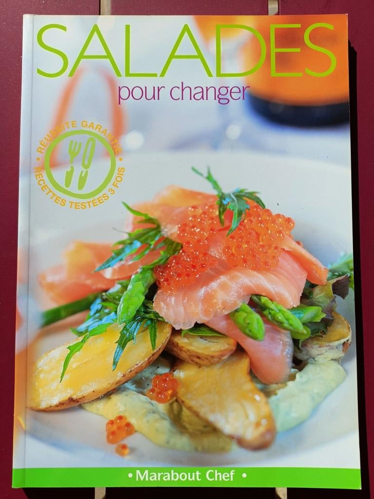 Livre de recettes Salades pour changer Coll. Marabout chef, Livres, Enlèvement ou Envoi, Comme neuf
