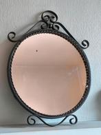 Spiegel in gietijzeren frame, vintage, Ophalen of Verzenden