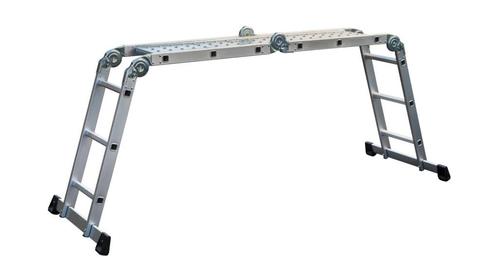 Vouwladder, Doe-het-zelf en Bouw, Ladders en Trappen, Gebruikt, Ladder, Opvouwbaar of Inschuifbaar, Ophalen