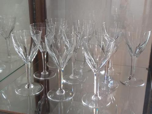 Lot de 10 verres en cristal VSL modèle Nestor, Antiek en Kunst, Antiek | Glaswerk en Kristal, Ophalen of Verzenden