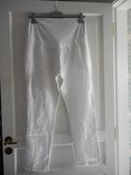 NIEUWE WITTE LINNEN ZWANGERSCHAPSBROEK EN LEGGING MT38/40, Kleding | Dames, Zwangerschapskleding, Maat 38/40 (M), Wit, Nieuw, Ophalen of Verzenden