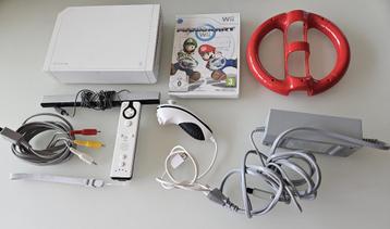 Nintendo Wii console met Mariokart en stuur beschikbaar voor biedingen