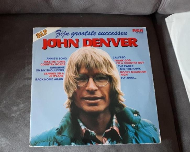 LP/Vinyl -John Denver- 2 LP's - Zijn grootste Sucessen-€5.00, Cd's en Dvd's, Vinyl | Verzamelalbums, Gebruikt, Country en Western