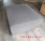 Grand pouf/repose-pied rectangle à vendre, Enlèvement, Utilisé, Rectangulaire, Tissus