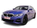 BMW 3 320i 184 Steptronic M-Pack + Laser +Sunroof + HUD + Li, Auto's, BMW, Automaat, Blauw, Berline, Lederen bekleding