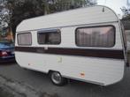 oldtimer perfekte staat-nieuwe tent+wc-vast bed-665-965 kg-, Caravanes & Camping, Caravanes, Entreprise, Poêle, 500 - 750 kg, Autre