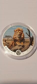 1 oz zilver world 's wildlife the lion kleur 2025, Verzenden, Zilver