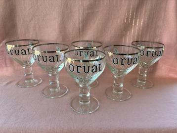Orval 6 verres à pied, Enlèvement ou Envoi, Comme neuf, Ustensile