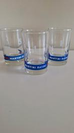 3 Martini racing glazen, Ophalen of Verzenden, Borrel- of Shotglas, Zo goed als nieuw