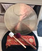 Gong 70cm doorsnee met hanger en bewaarzak, Muziek en Instrumenten, Ophalen, Zo goed als nieuw