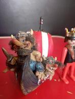 568) Vikingboot met gewapende trollen..., Ophalen of Verzenden