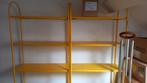 Deux étagères ou bibliothèques métalliques jaunes, Maison & Meubles, Armoires | Étagères, Enlèvement, Utilisé