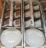 Set Van 6 Kopjes met Schotels, Huis en Inrichting, Keuken | Servies, Ophalen of Verzenden, Nieuw, Kop(pen) en/of Schotel(s)